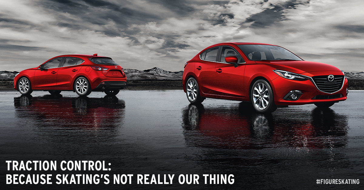 Mazda3 Olympics Facebook Newsfeed Ad – Traction Control | bdice | Creative Portfolio of Brandice Wilson