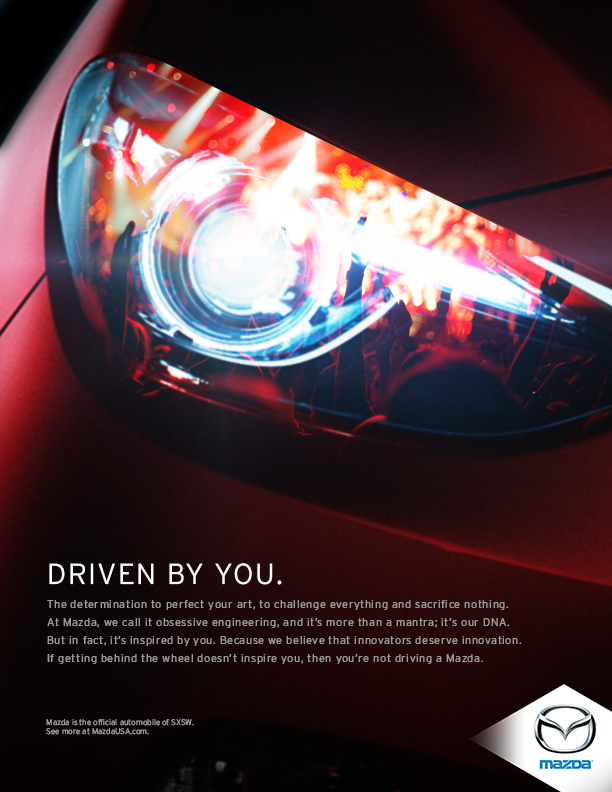 SXSW Print Ads – Driven 2 | bdice | Creative Portfolio of Brandice Wilson