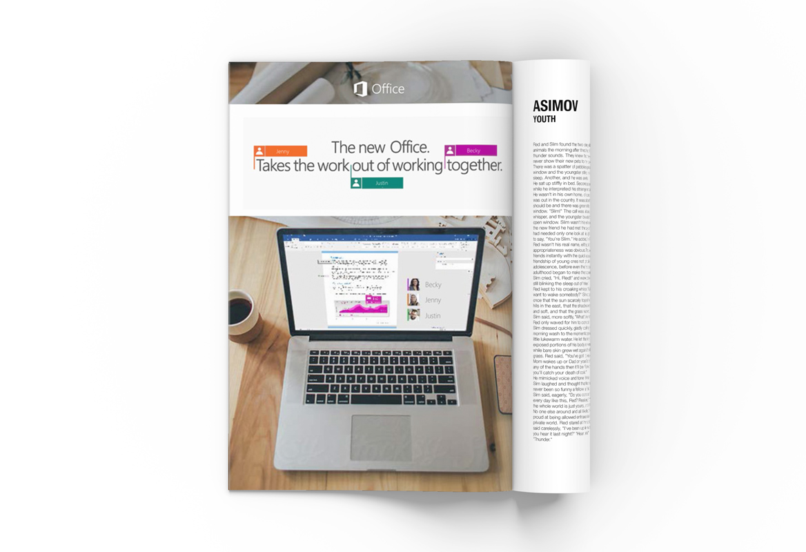 Microsoft Office Relaunch – Print Ad | bdice | Creative Portfolio of Brandice Wilson